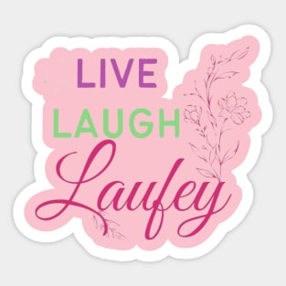 live laugh laufey Sticker